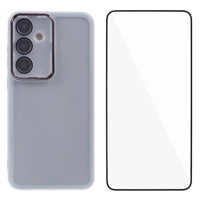 WANLONFENG - WANLONFENG Samsung Galaxy A55 5G Skal TPU DKSM - Transparent Vit