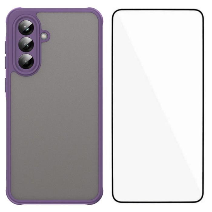 WANLONFENG - WANLONFENG Samsung Galaxy A55 5G Skal TPU FD Serie - Lila