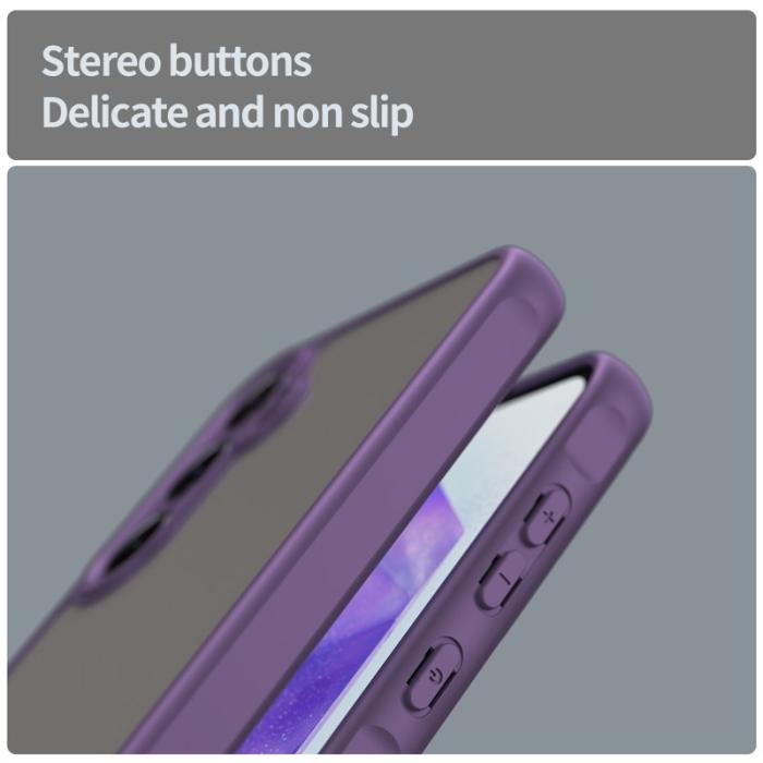 WANLONFENG - WANLONFENG Samsung Galaxy A55 5G Skal TPU FD Serie - Lila