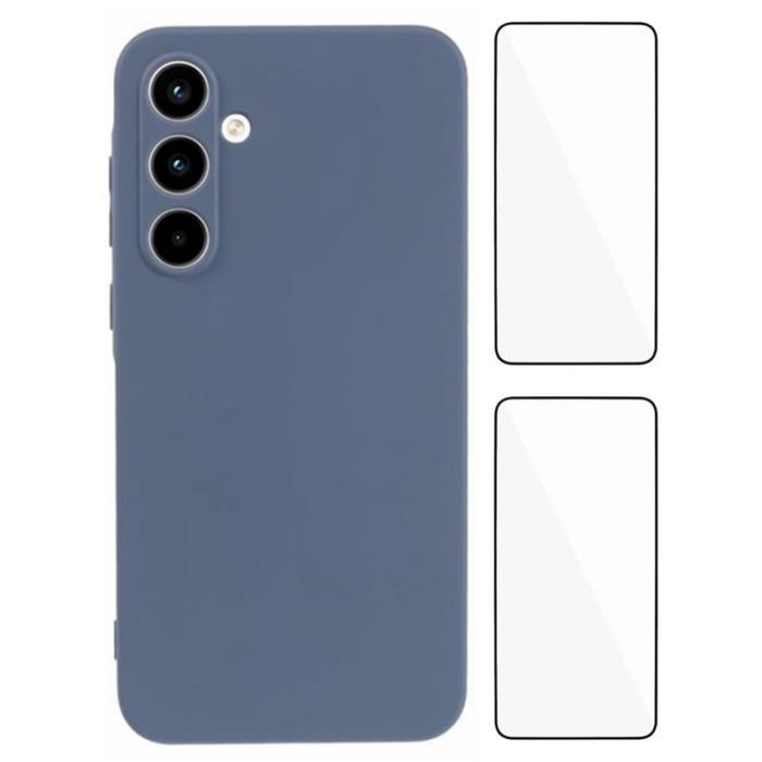WANLONFENG - WANLONFENG Samsung Galaxy A55 5G Skal TPU RB3 Serie - Lavendelgrå