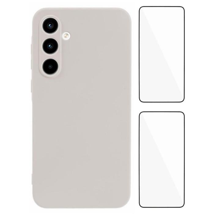 WANLONFENG - WANLONFENG Samsung Galaxy A55 5G Skal TPU RB3 Serie - Vit