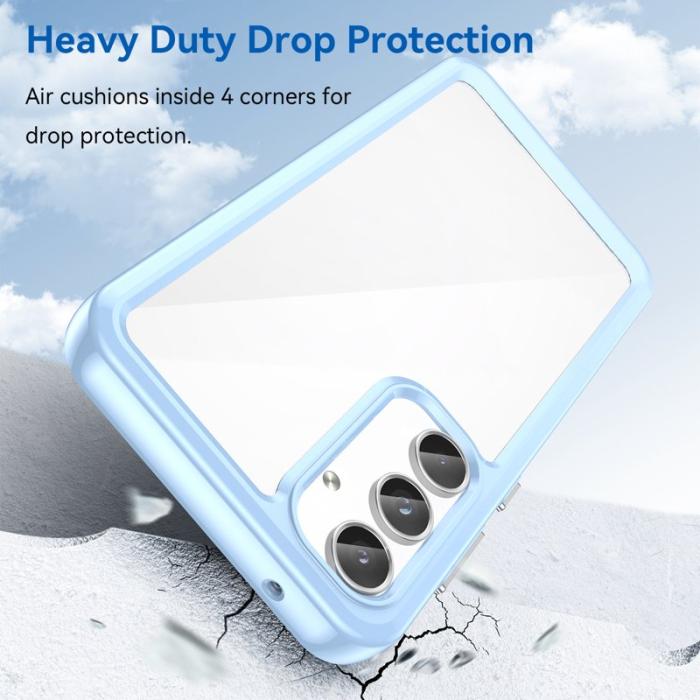 WANLONFENG - WANLONFENG Samsung Galaxy A55 5G Skal TPU XC Serie - Blå