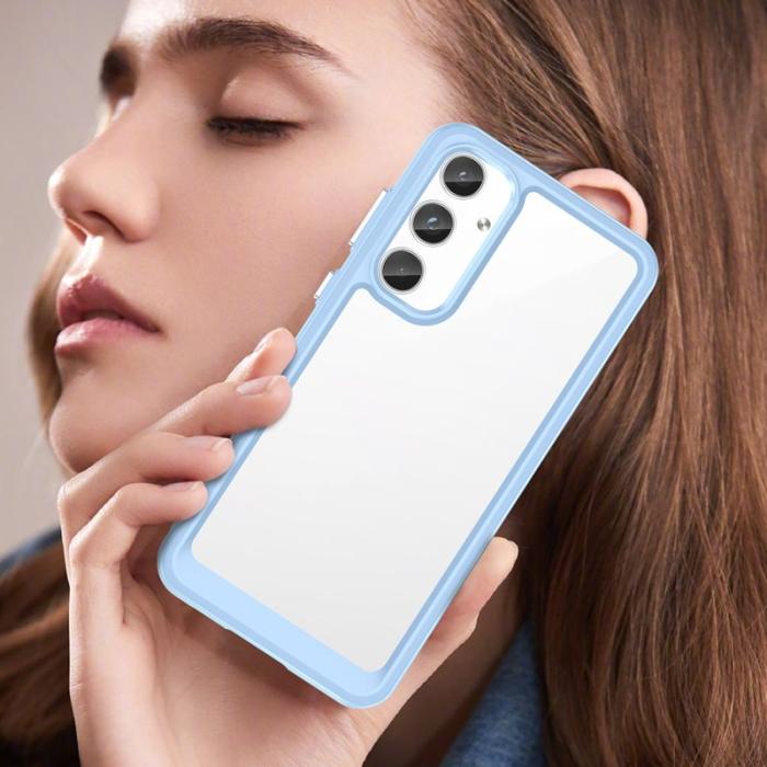 WANLONFENG - WANLONFENG Samsung Galaxy A55 5G Skal TPU XC Serie - Blå