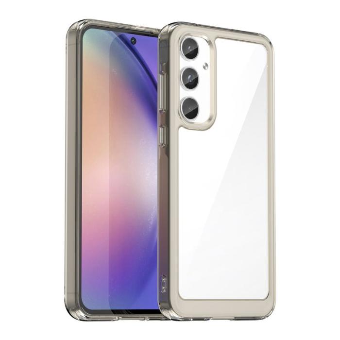 WANLONFENG - WANLONFENG Samsung Galaxy A55 5G Skal TPU XC Serie - Transparent Grå