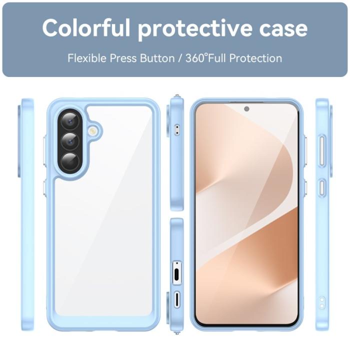 WANLONFENG - WANLONFENG Samsung Galaxy A57 Mobilskal TPU - Blå