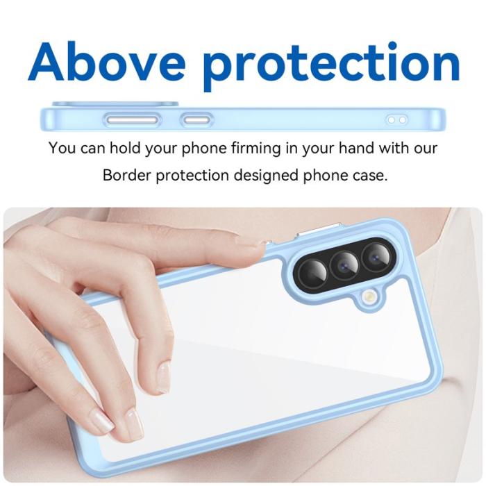 WANLONFENG - WANLONFENG Samsung Galaxy A57 Mobilskal TPU - Blå