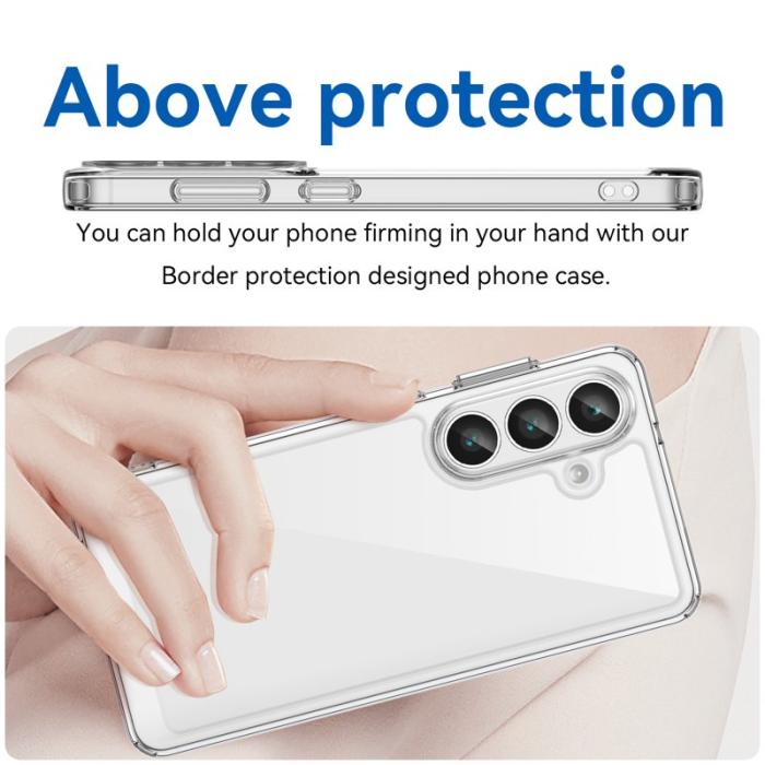 WANLONFENG - WANLONFENG Samsung Galaxy S26 Plus Mobilskal TPU Akryl Klar - Transparent