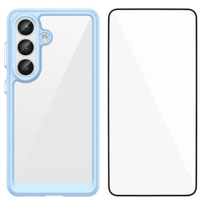 WANLONFENG - WANLONFENG Samsung Galaxy S26 Skal TPU XC Serie - Blå