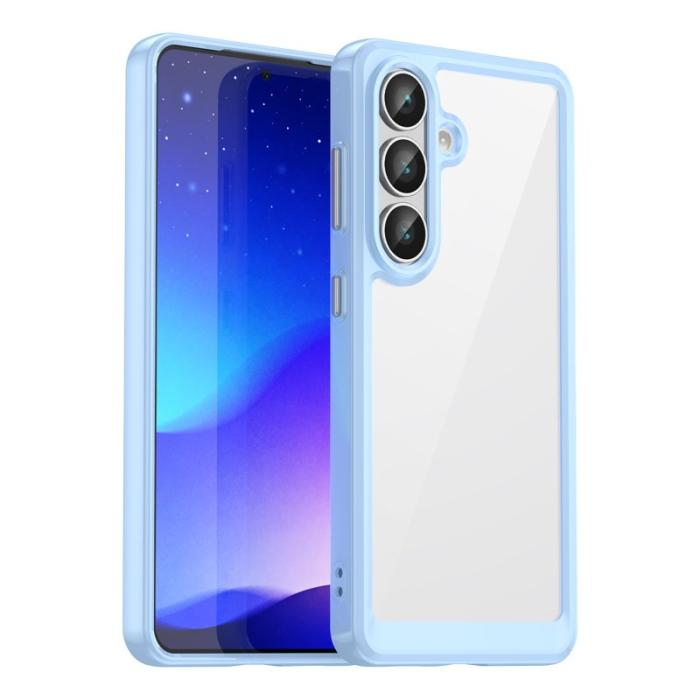 WANLONFENG - WANLONFENG Samsung Galaxy S26 Skal TPU XC Serie - Blå