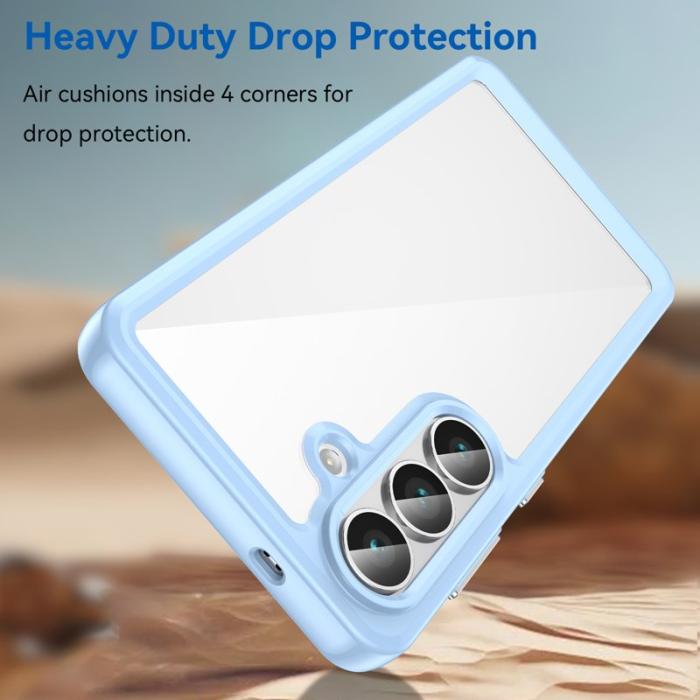 WANLONFENG - WANLONFENG Samsung Galaxy S26 Skal TPU XC Serie - Blå