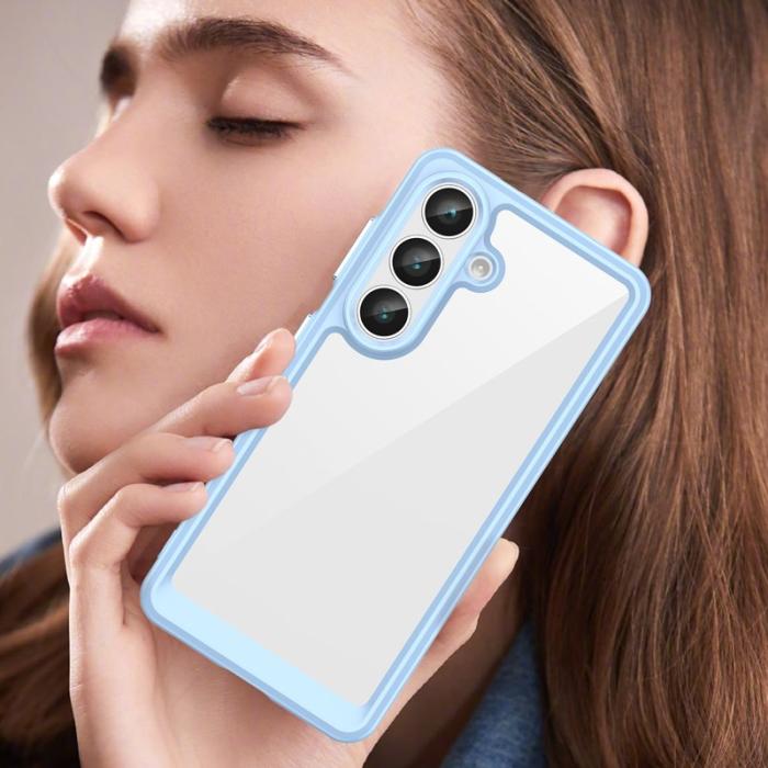 WANLONFENG - WANLONFENG Samsung Galaxy S26 Skal TPU XC Serie - Blå