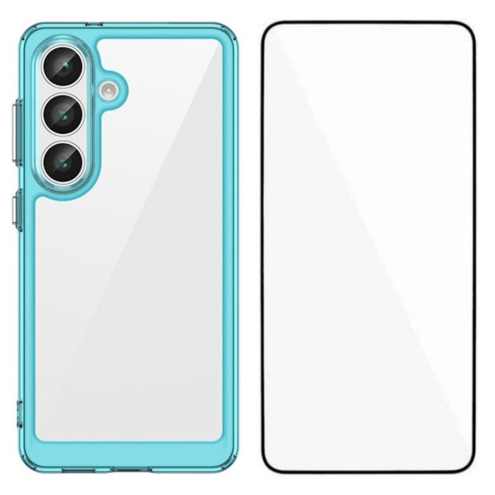 WANLONFENG - WANLONFENG Samsung Galaxy S26 Skal TPU XC Serie - Transparent Blå