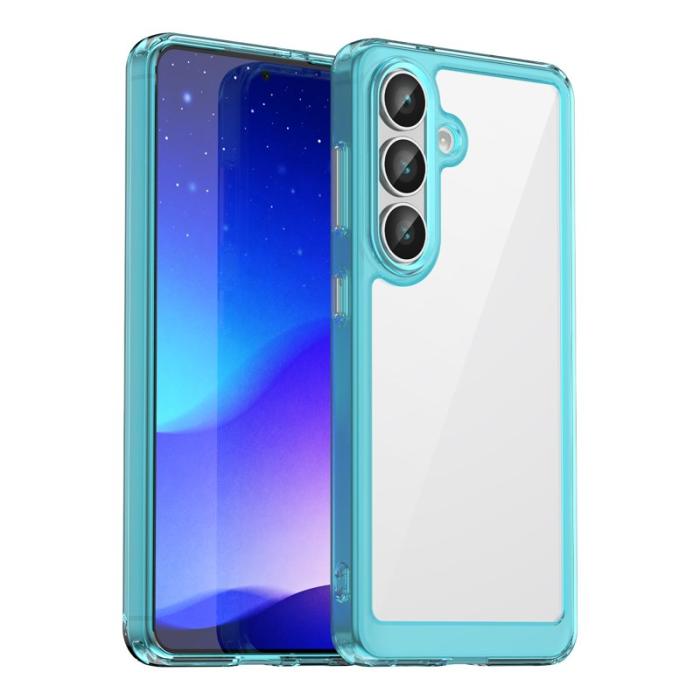 WANLONFENG - WANLONFENG Samsung Galaxy S26 Skal TPU XC Serie - Transparent Blå