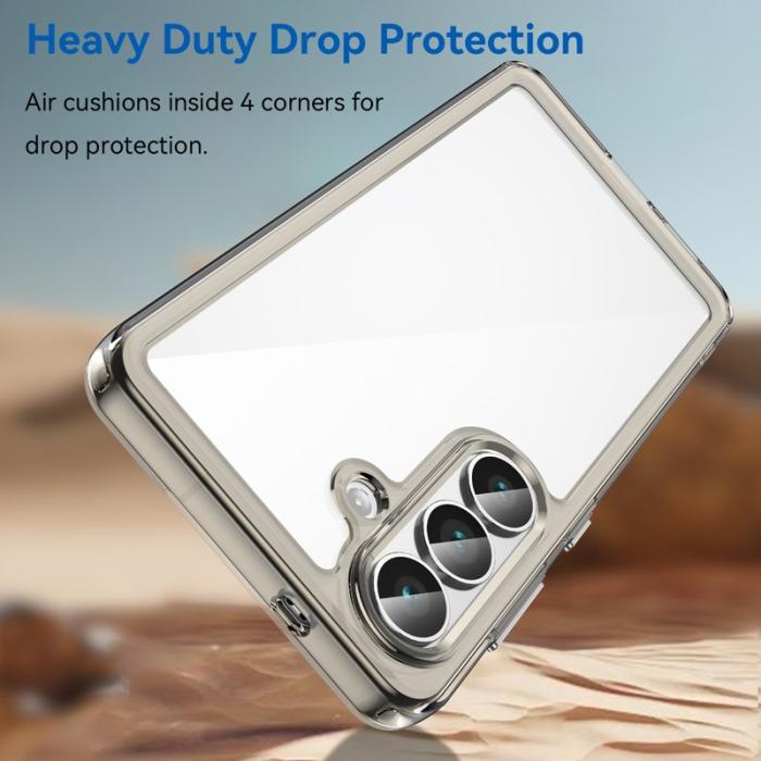 WANLONFENG - WANLONFENG Samsung Galaxy S26 Skal TPU XC Serie - Transparent Grå