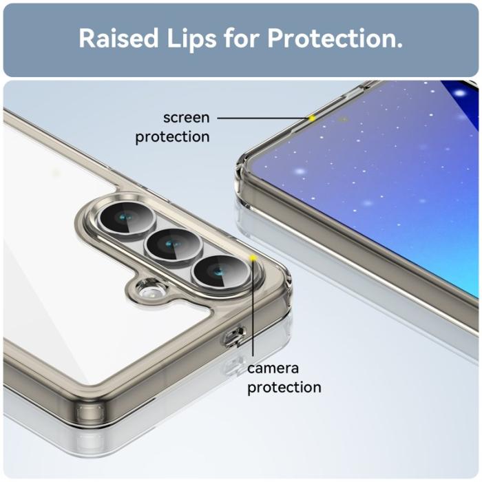 WANLONFENG - WANLONFENG Samsung Galaxy S26 Skal TPU XC Serie - Transparent Grå