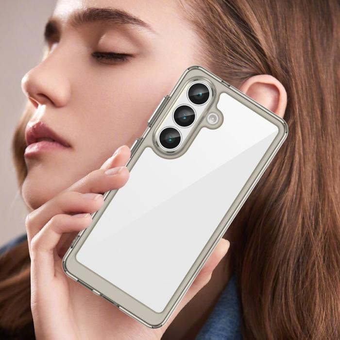 WANLONFENG - WANLONFENG Samsung Galaxy S26 Skal TPU XC Serie - Transparent Grå
