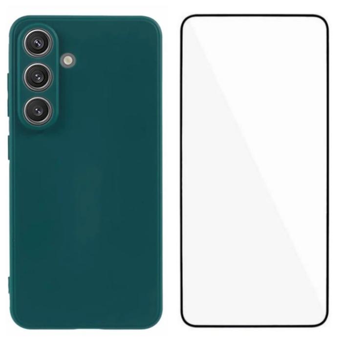 WANLONFENG - WANLONFENG Samsung Galaxy S26 Skal TPU ZB Serie - Armégrön