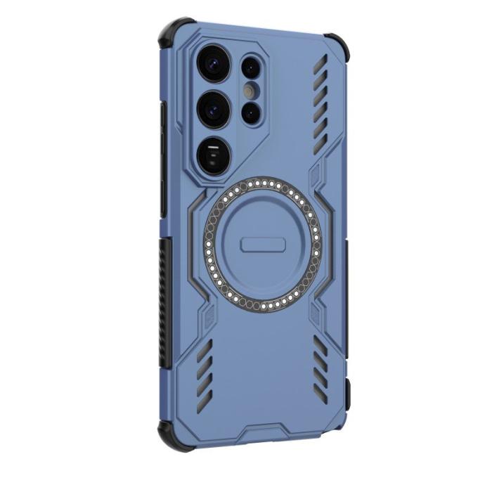 WANLONFENG - WANLONFENG Samsung Galaxy S26 Ultra Mobilskal PC TPU - Blå