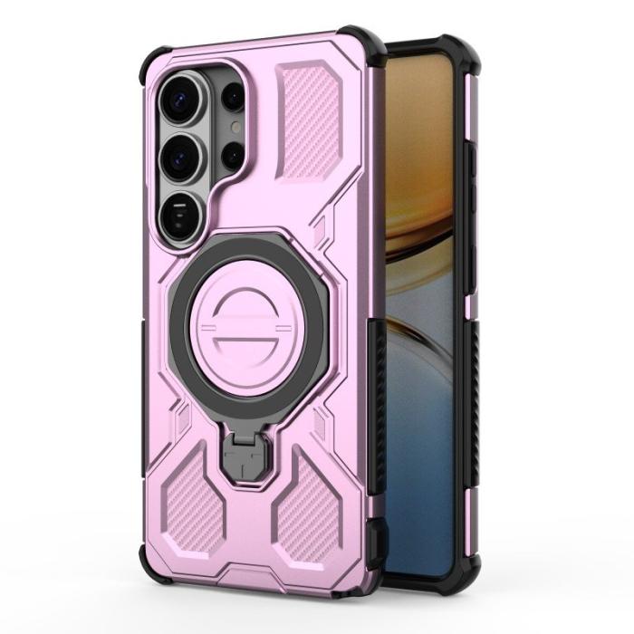 WANLONFENG - WANLONFENG Samsung Galaxy S26 Ultra Mobilskal PC TPU KJ Serie - Lila