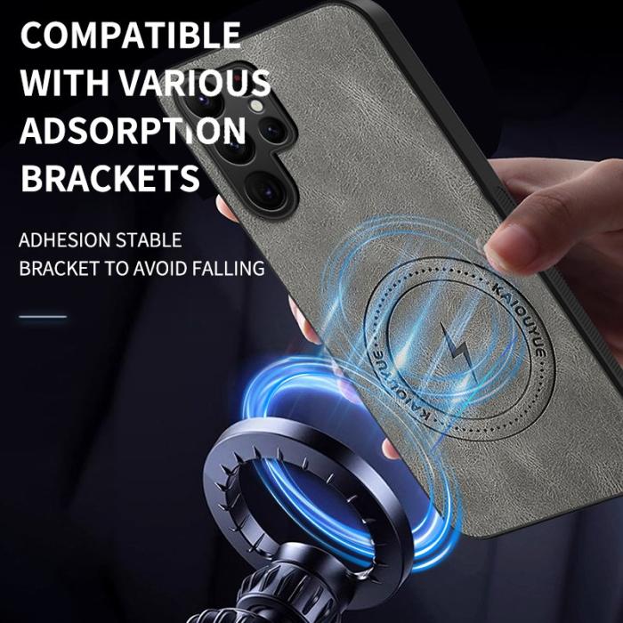 OEM - WANLONFENG Samsung Galaxy S26 Ultra Mobilskal PC TPU SD Series - Brun