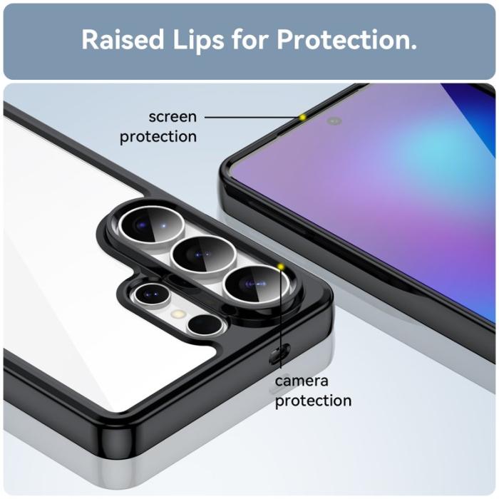 OEM - WANLONFENG Samsung Galaxy S26 Ultra Mobilskal TPU XC Serie - Svart