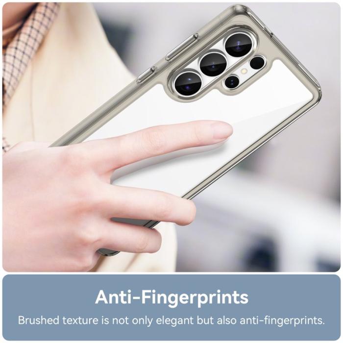 OEM - WANLONFENG Samsung Galaxy S26 Ultra Mobilskal TPU XC Serie - Transparent Grå