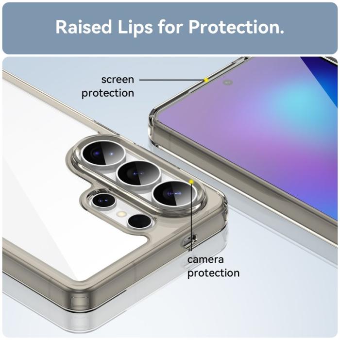 OEM - WANLONFENG Samsung Galaxy S26 Ultra Mobilskal TPU XC Serie - Transparent Grå