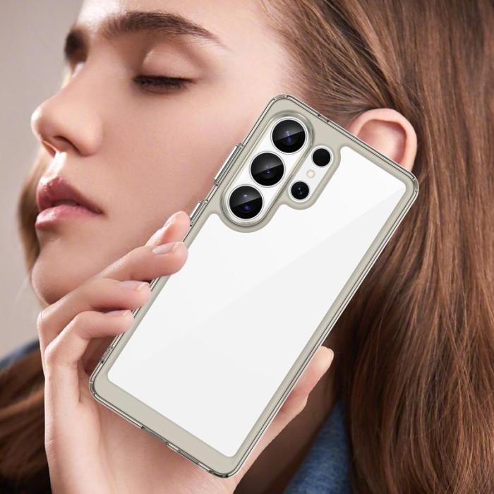 OEM - WANLONFENG Samsung Galaxy S26 Ultra Mobilskal TPU XC Serie - Transparent Grå