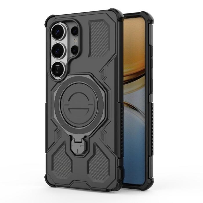 WANLONFENG - WANLONFENG Samsung Galaxy S26 Ultra Mobilskal PC TPU KJ Serie - Svart