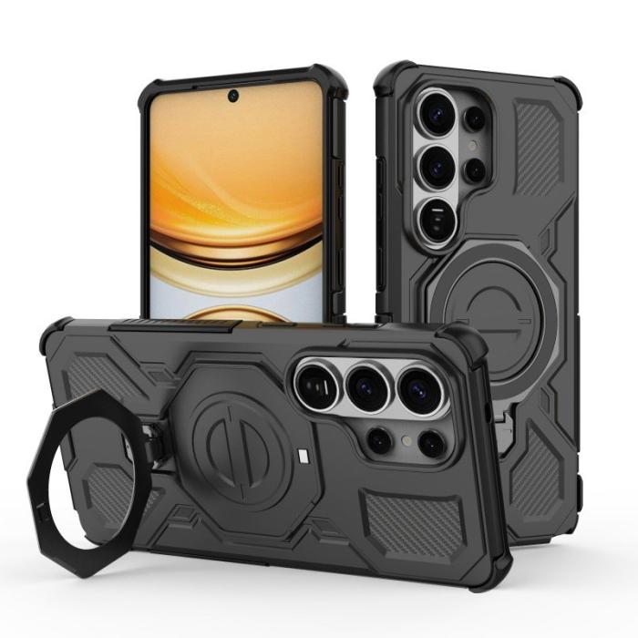 WANLONFENG - WANLONFENG Samsung Galaxy S26 Ultra Mobilskal PC TPU KJ Serie - Svart