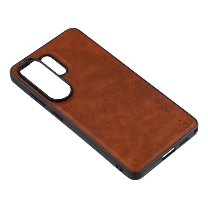 X-Level - X-LEVEL Samsung Galaxy S26 Ultra Mobilskal Konstläder Bojue-3 - Brun