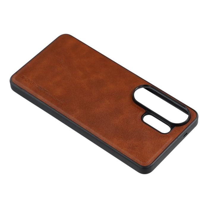 X-Level - X-LEVEL Samsung Galaxy S26 Ultra Mobilskal Konstläder Bojue-3 - Brun
