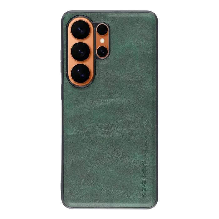 X-Level - X-LEVEL Samsung Galaxy S26 Ultra Mobilskal Konstläder Bojue-3 - Grå