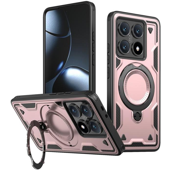 N/A - Xiaomi 14T Pro Skal Plast Militärt Skydd - Roséguld