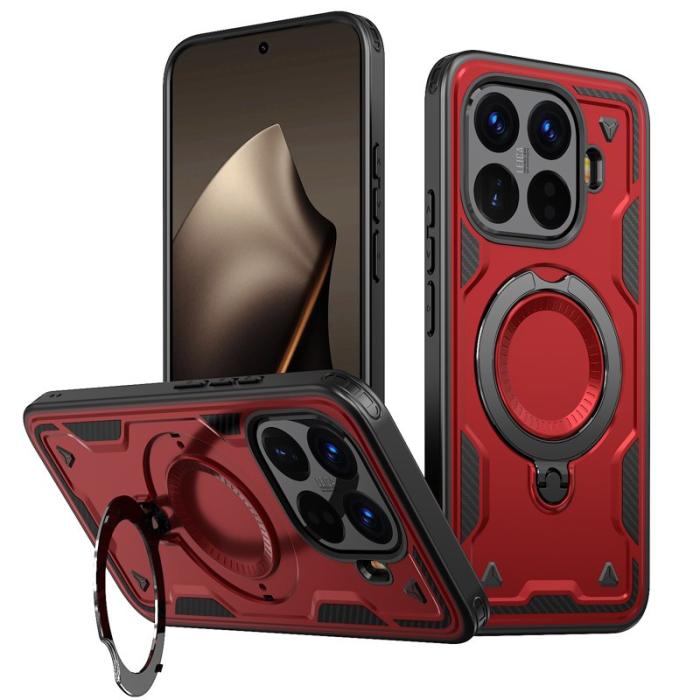 N/A - Xiaomi 15T Pro Skal Militärt Skydd PC + TPU - Röd