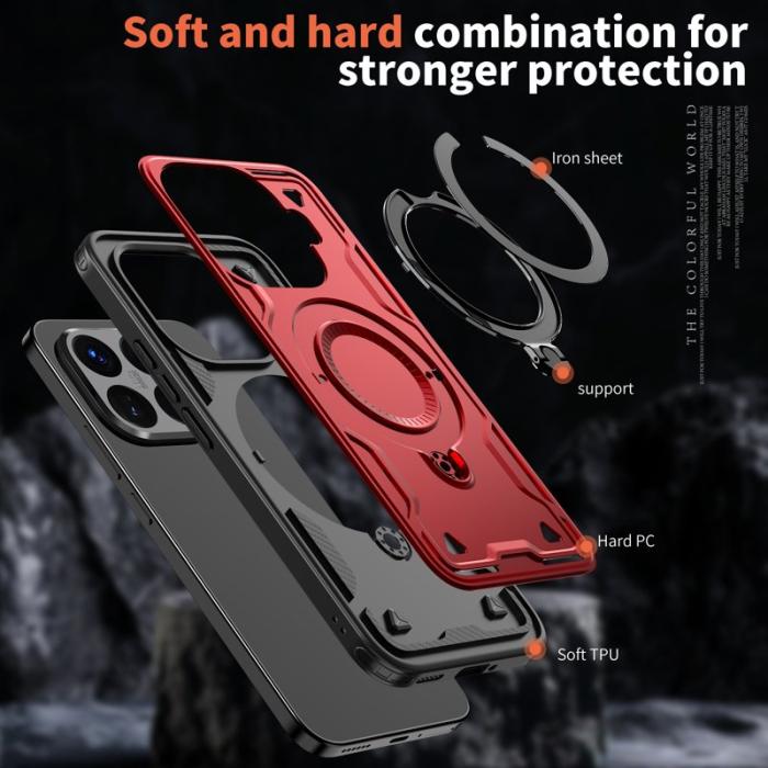 N/A - Xiaomi 15T Pro Skal Militärt Skydd PC + TPU - Röd