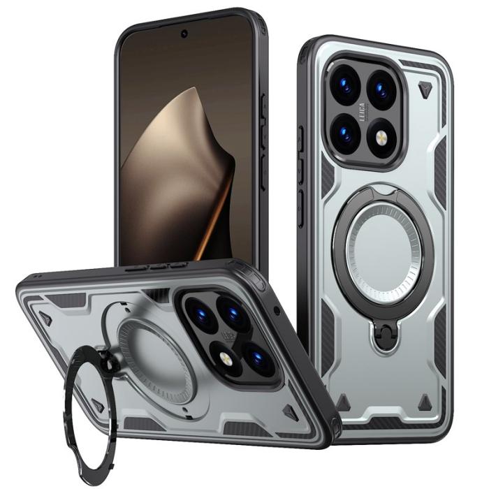 N/A - Xiaomi 15T Skal Militärskydd Plast Kickstand - Grå