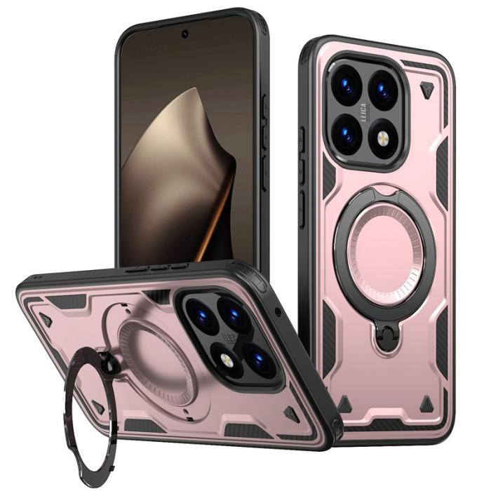 N/A - Xiaomi 15T Skal Militärskydd Plast Kickstand - Roséguld
