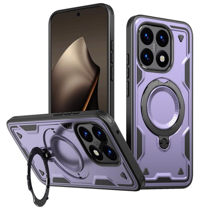 N/A - Xiaomi 15T Skal Militärt Skydd PC + TPU Ställ - Lila