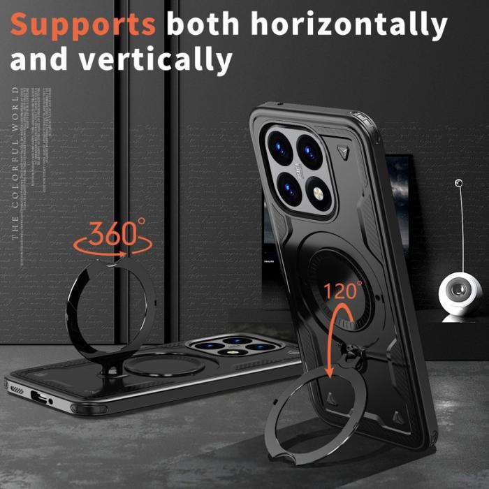 N/A - Xiaomi 15T Skal Militärt Skydd PC + TPU Ställ - Svart