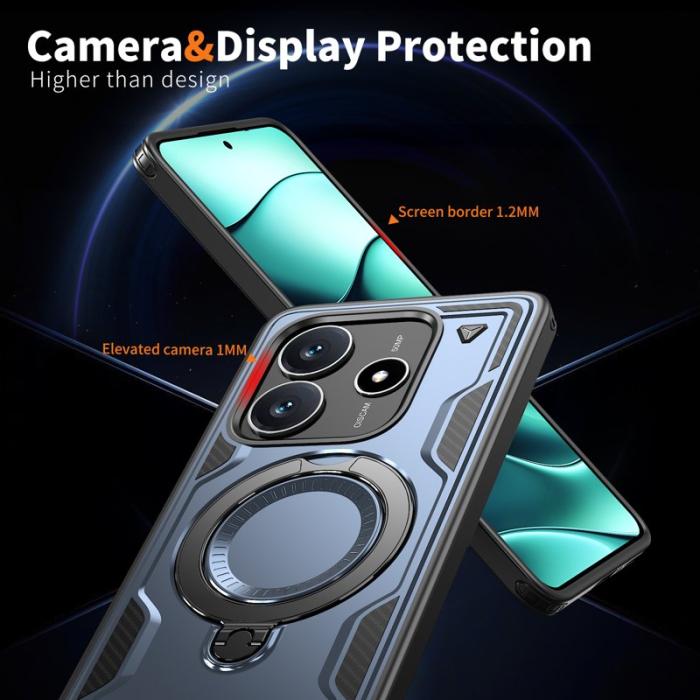 N/A - Xiaomi Redmi Note 14 5G Skal Plast Militärskydd - Blå