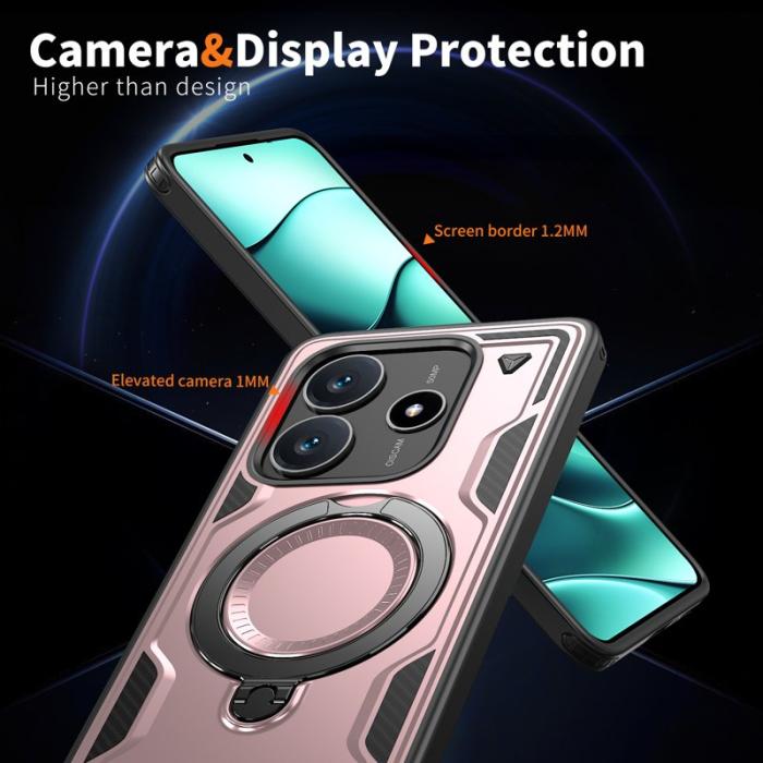 N/A - Xiaomi Redmi Note 14 5G Skal Plast Militärskydd - Roséguld