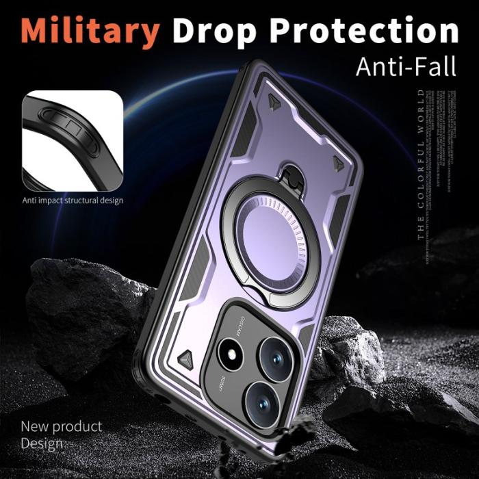 N/A - Xiaomi Redmi Note 14 5G Skal Plast Militärt Skydd - Lila