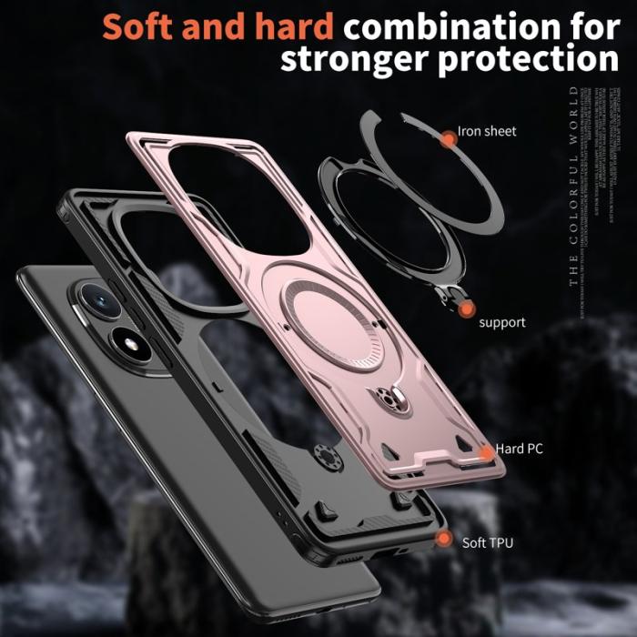 N/A - Xiaomi Redmi Note 14 Pro 5G Skal Plast MagSafe Skydd - Rose Gold