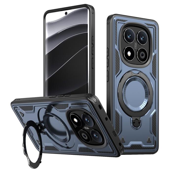 N/A - Xiaomi Redmi Note 14 Pro 5G Skal Plast Militärskydd - Blå