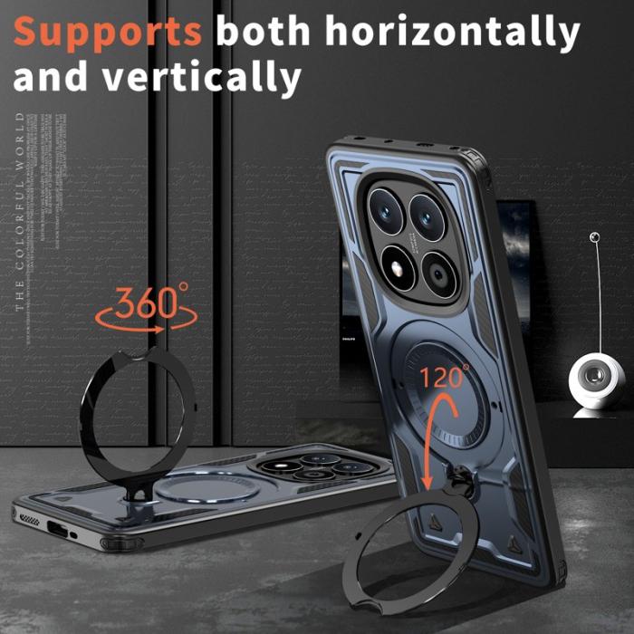 N/A - Xiaomi Redmi Note 14 Pro 5G Skal Plast Militärskydd - Blå