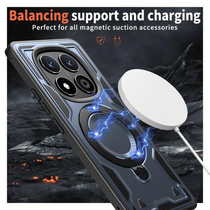 N/A - Xiaomi Redmi Note 14 Pro 5G Skal Plast Militärskydd - Blå