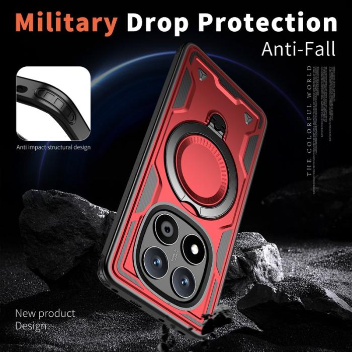 N/A - Xiaomi Redmi Note 14 Pro 5G Skal Plast Röd