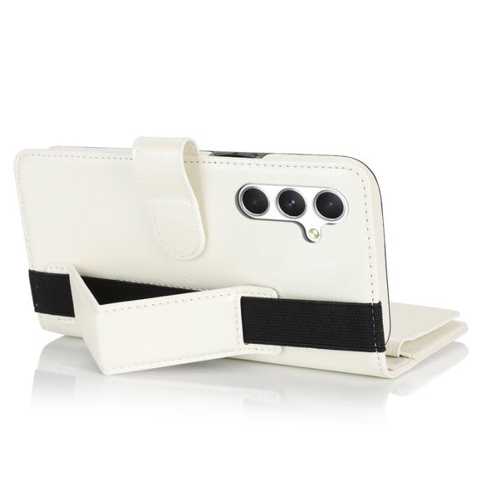 OEM - XL-001 Samsung Galaxy A55 5G Skal Med Dragkedja PU Läder - Vit