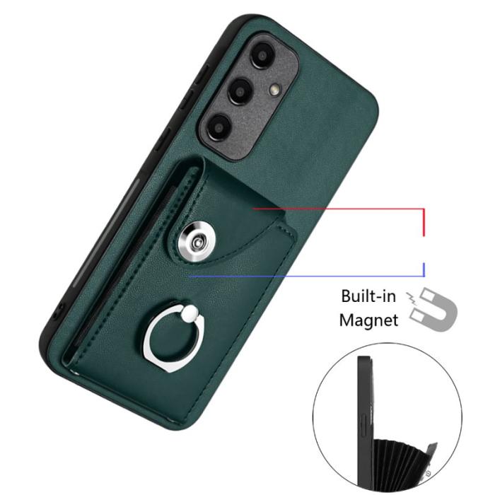 OEM - YB Leather Coating Series-7 Samsung Galaxy A55 5G Skal - Grön